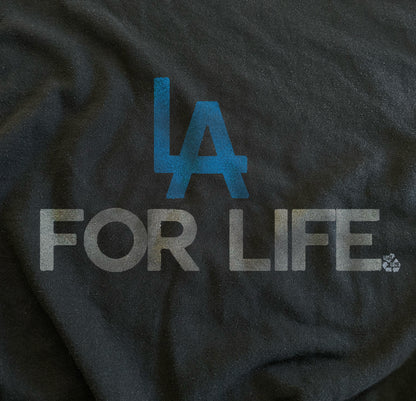 “LA 4 LIFE”  Vintage Black Crew Neck Sweatshirt