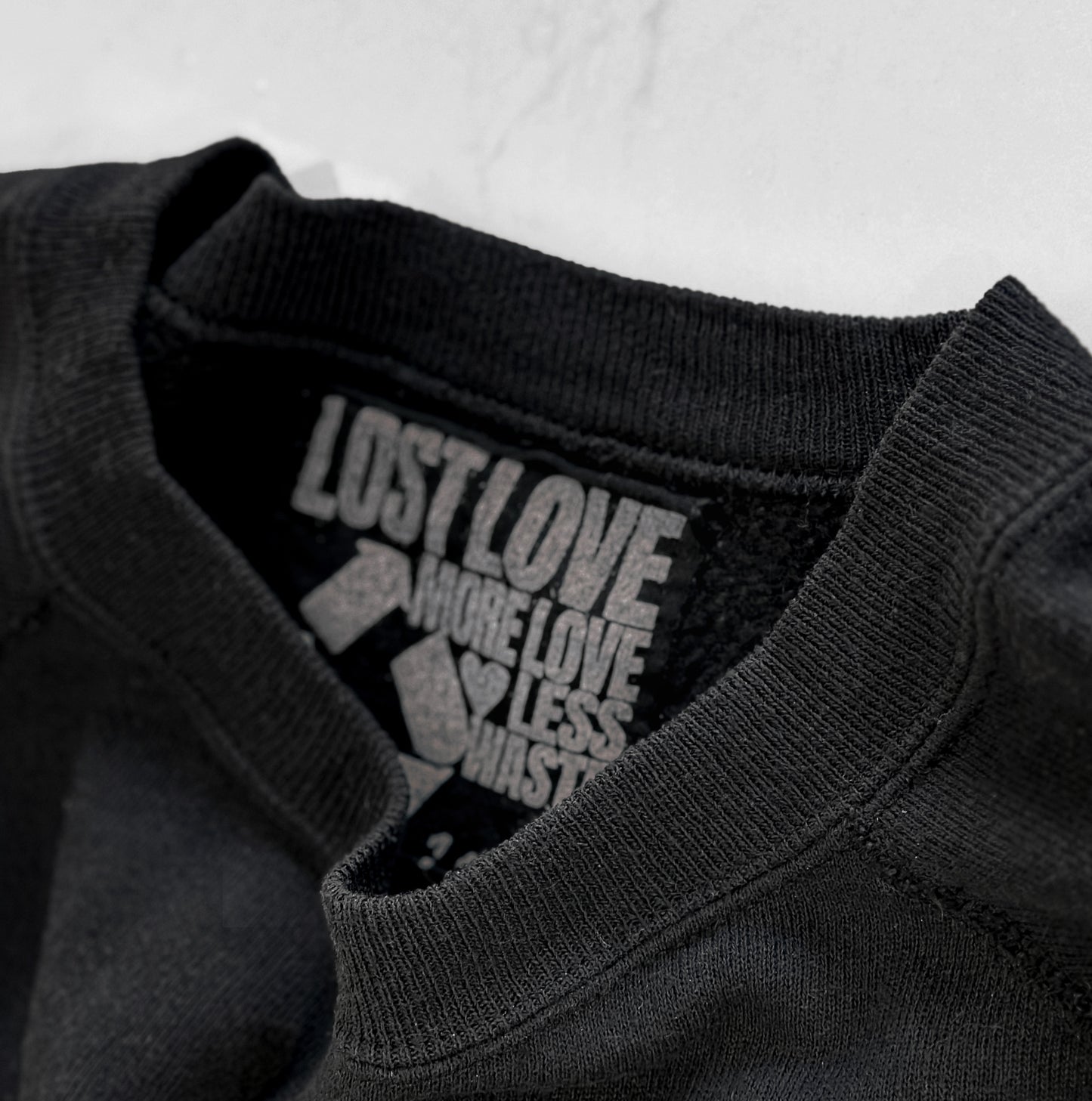 “CALIFORNIA LOVE”  Vintage Black Crew Neck Sweatshirt